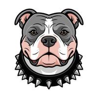 Smiling Dog Head in Bold, Fun Design vector