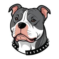Creative Canine Face with Expressive Lines vector
