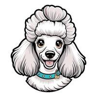 Cartoon Dog Face with Bold and Fun Expression vector