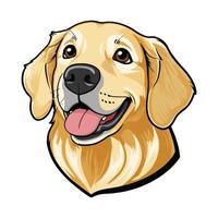 Charming Dog Head Design in Playful Style vector