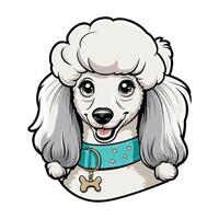 Charming Pup Head in Bold Cartoon Style vector