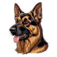 Friendly Dog Head Design for Various Projects vector