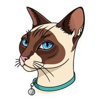 Whimsical Cat Face for Artistic Creations vector