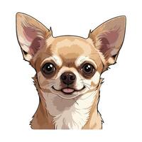 Playful Pup Face in Cartoon Style vector
