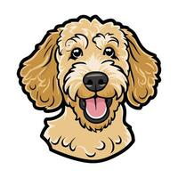 Whimsical Cartoon Dog Head for Artistic Projects vector