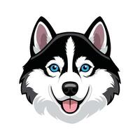 Cartoon Dog Head with Bold and Fun Features vector