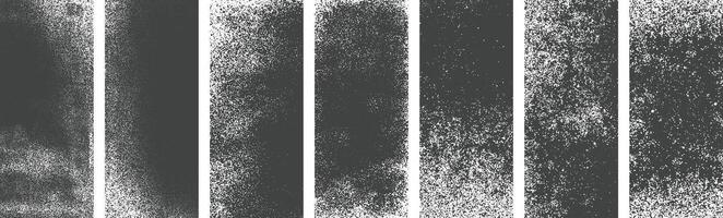 Various type of black grunge banner texture Background collection vector