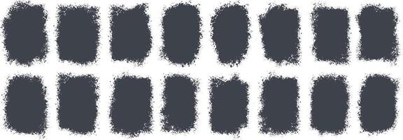 Set of Various type of grunge overlay banner texture Background vector