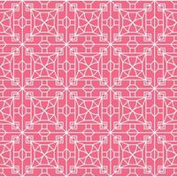 Geometric Pattern with Pink Background, Geometric floral set of seamless patterns. vector