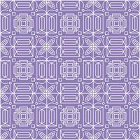 Geometric Pattern with Purple Background. vector