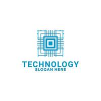 Circuit Tech and Chip Computing logo design. Creative and Modern Technology logo design template vector