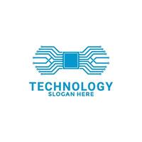 Circuit Computing technology logo , Modern Tech Digital logo design vector