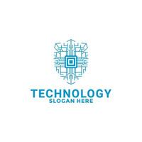 Cyber Shield Tech logo design. Creative and Modern Technology logo design template vector
