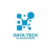 Technology logo simple tech design. Creative Abstract Connection Logo Template vector