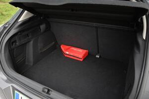 Empty car trunk with a first aid kit Ready for a road trip photo