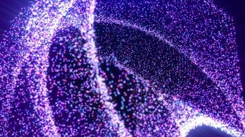 Abstract background of multi-colored particles. Seamless loop 4k . video