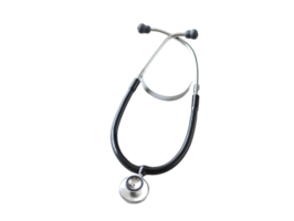 A stethoscope, a medical instrument used for listening to internal sounds of a patient's body. png