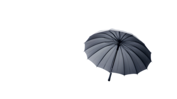 A simple gray umbrella against a plain background, symbolizing protection from rain. png