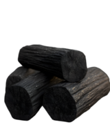 A stack of charcoal pieces, commonly used for grilling and heating. png