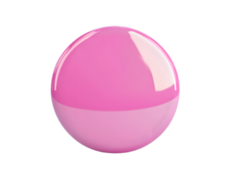 Digital Rendering of a Pink Sphere with Gradient png