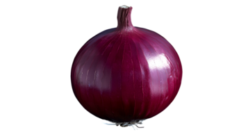 A shiny red onion, showcasing its smooth texture and vibrant color. png