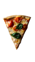 Slice of Pizza with Tomatoes and Basil png