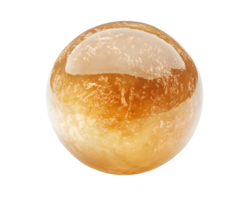 Digital Rendering of a Gold-Orange Sphere png