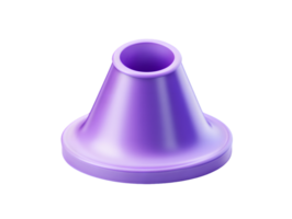 Vibrant purple funnel with sleek design ideal for liquid transfer and food preparation png