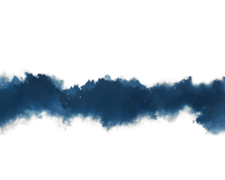 Abstract watercolor composition showcasing deep blue and golden hues with a flowing texture that evokes a sense of tranquility and artistic depth png