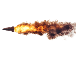 Powerful rocket igniting and ascending into the atmosphere with dramatic flames and smoke showcasing technological advancement and exploration png