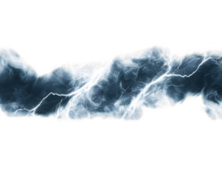 Abstract representation of a stormy sky filled with swirling clouds and dynamic flashes of lightning creating an energetic atmosphere of chaos and power png