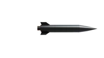 Sleek modern missile design highlighting advanced aerospace technology and precision engineering features in a minimalistic presentation png
