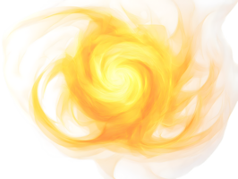 Dynamic swirl of vibrant golden hues merging with soft white tones creating an uplifting and energetic visual experience filled with warmth and creativity png