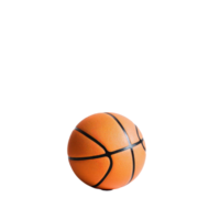 A bright orange basketball resting on a plain transparent background for a clean and minimalistic visual presentation, basket ball on transparent background png