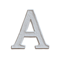 A single letter A placed on a bright transparent background showcasing its texture and form, A block computer letter, transparent background. png
