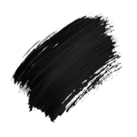 Black brush stroke isolated on a transparent background for artistic expressions and design concepts, Black brush stroke isolated on transparent background png