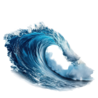 A magnificent wave crashing against the shore, capturing the power of the ocean at sunset, A Majestic Wave Crashing on the Ocean Shore, transparent background. png