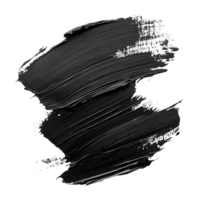 Artistic black paint strokes isolated on a clean transparent background for creative design and artistic expression, black paint strokes isolated on transparent background png