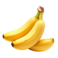 Fresh, ripe bananas isolated on a clean transparent background ready for healthy consumption or culinary use, bananas isolated on transparent background png