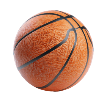 uma detalhado basquetebol em uma transparente fundo enfatizando textura e Projeto elementos, cesta bola sobre transparente fundo png