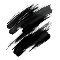 Abstract black brush strokes create dynamic artistic elements on a clean transparent background, Black Brush Strokes, Abstract Artistic Elements Isolated on transparent background png