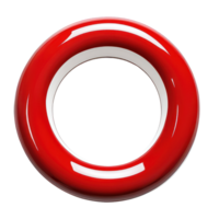 A large round ring with red and colors against a clean transparent background perfect for design concepts, A large round ring red and , transparent background. png