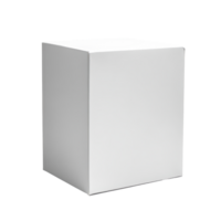 A simple box placed on a clean transparent background showcasing minimalist design elements, a box, transparent background. png