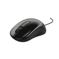 A sleek computer mouse resting on a pristine transparent background ideal for showcasing tech accessories, computer mouse on transparent backgroundfile png