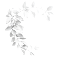 Elegant transparent foliage arrangement on a bright background showcasing delicate leaves and natural beauty, on transparent background transparent background png