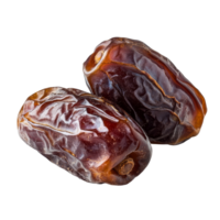 Dried date fruits isolated on a transparent background showcasing their natural texture and color for culinary uses, Dried dates fruits isolated on transparent background png