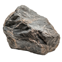 Isolated boulder rock on a transparent background, showcasing natural texture and structure in transparent color, boulder rock isolated on transparent background cutout png