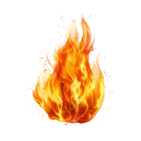Vibrant fire flame dancing on a clean transparent background creating an energetic visual effect, Fire flame on transparent background. Fire flame transparent background png