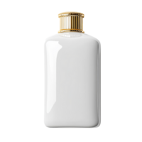 Luxury blank shampoo bottle elegantly displayed on a clean transparent background for spa and retail inspiration, Luxury blank shampoo bottle on a transparent background png