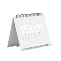A classic table calendar with a spiral binding displayed in a clean, isolated setting on a transparent background, table calendar 2023 may isolated on transparent background png